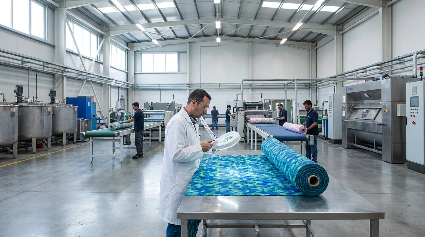 Modern textile factory
