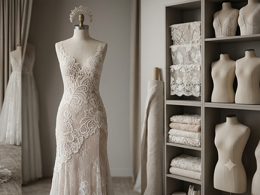 Guipure vs Chantilly: Choosing the Right Lace for Your Dress Line
